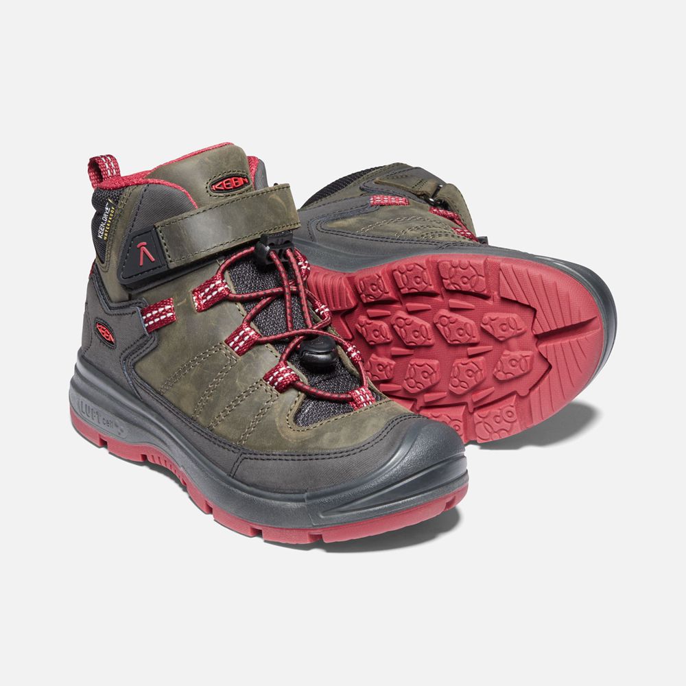 Bottes de Randonnée Keen Enfant porno/Rouge | Redwood Waterproof | NLFHY-7652